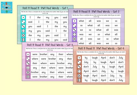 Phonics Read Write Inc - Red Words: Roll It Read It | Teaching Resources