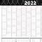 Großer Wandkalender 2022 in DIN A1 84 x 59 4 cm gefalzt fürs Büro