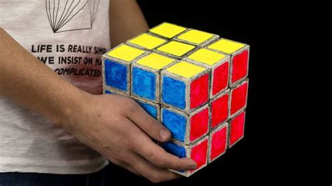 How To Make Giant Paper Rubik S Cube Diy Rubiks Cube Paper Cube Cube