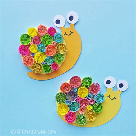 Quilled Paper Snail Craft Crafty Morning Construction Paper Crafts