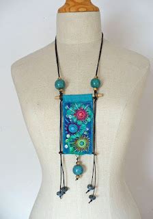 Fabric jewelry - Necklace designs