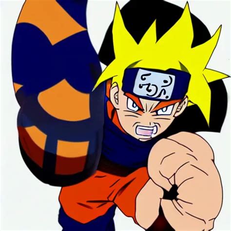 Fusion Of Goku And Naruto Stable Diffusion