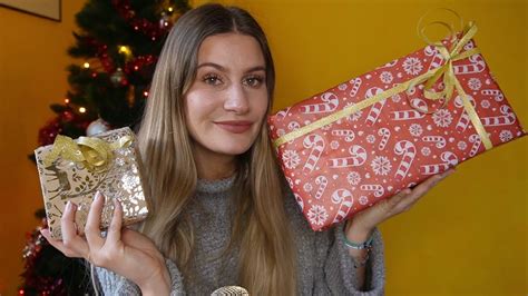 ASMR FRANÇAIS Jemballe les cadeaux de Noël de mes proches YouTube