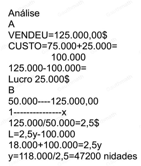 Uma Determinada Empresa Vendeu 1.000 Unidades De Seu Produto