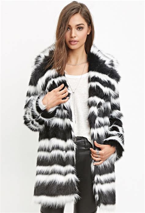 White Faux Fur Coat Fox Fur Coat White Coat Fur Coats Outerwear