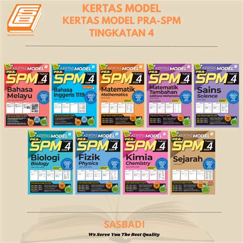 Sbcb Kertas Model Kertas Model Pra Spm Tingkatan Kssm Shopee