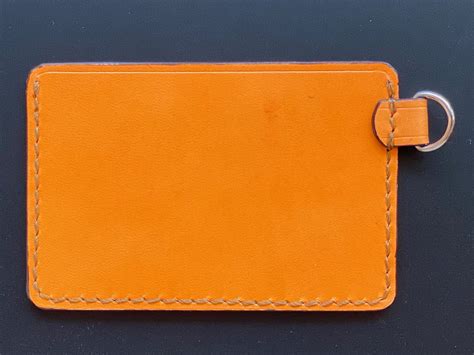 Pass Case Orange Maya Leather Shop Page