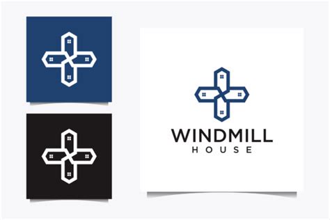 Windmill Logo With Simple Design Graphic By Bayu PJ Creative Fabrica