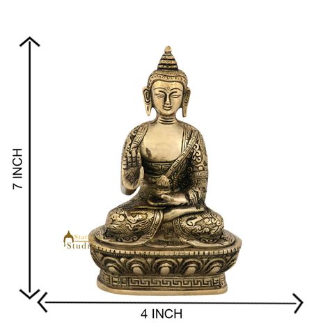 Brass Tibetan Lord Buddha Statue