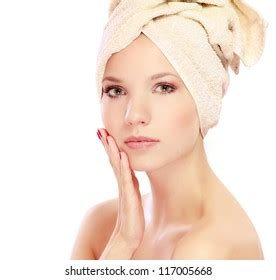Beautiful Woman Nude Background Red Nails Stock Photos Images Photography Shutterstock