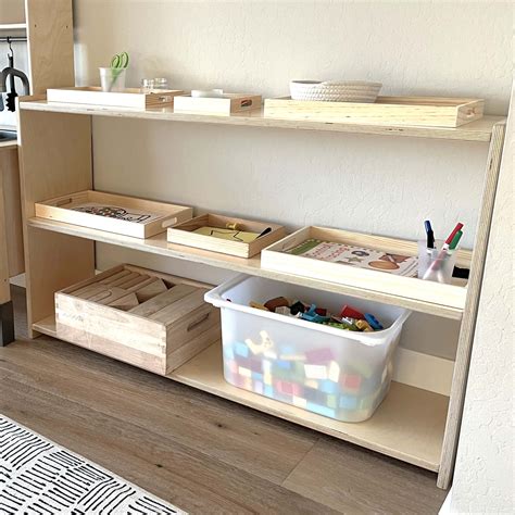 Montessori Shelves For Children 3 Tier Handmade In Los Angeles Rad