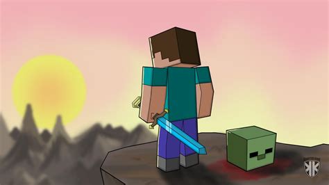 Zombie slayer // speed art Minecraft Blog