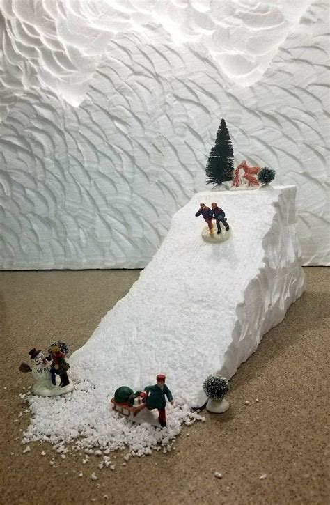 Styrofoam Ski Slope Mountain for Christmas Villages lemax - Etsy ...