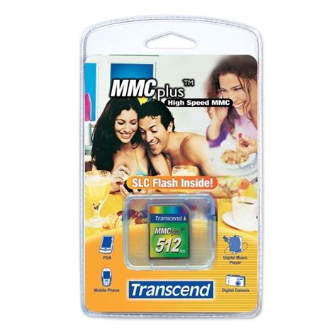 Cartão Transcend MMC Plus 512Mb Datapixel