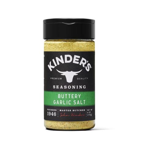 Kinder S Buttery Garlic Seasoning Salt With Real Butter Garlic And