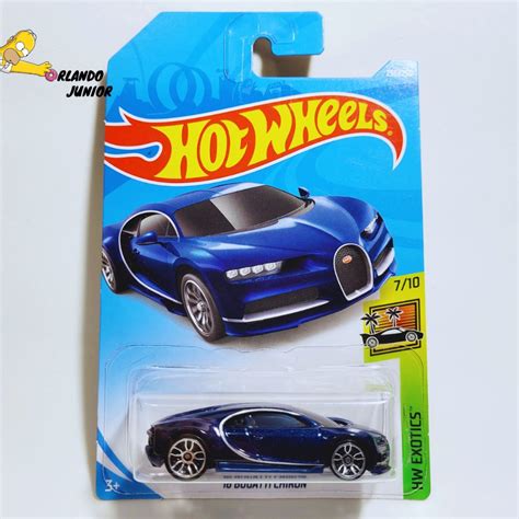 Bugatti Chiron Hot Wheels Carrinho Miniatura Mainline Shopee Brasil