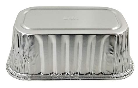 1 Lb Aluminum Foil Mini Loaf Pan W High Dome Lid 50 Pk Foil