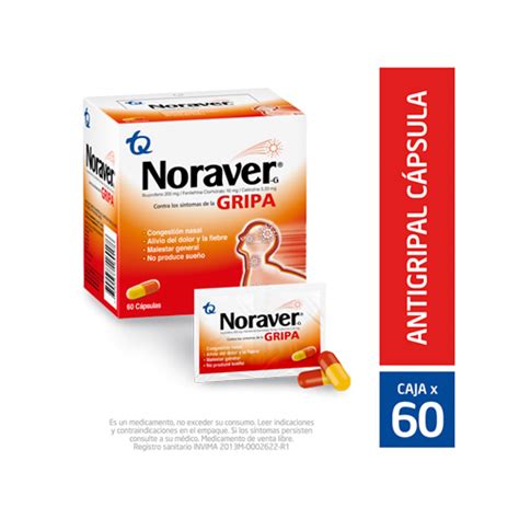 Noraver Gripa Caja X Caps Farmavida Droguer A Online Salud Y