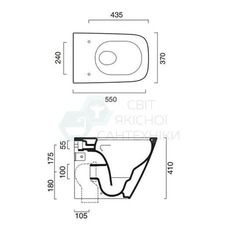 Купить Унитаз напольный CATALANO GREEN 1VP55RGR00 безободковый - SVITSANTEH