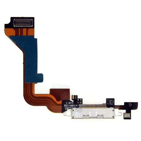 Charger Charging Dock Port Connector With Flex Cable For Apple Iphone 4 4g White Ebay