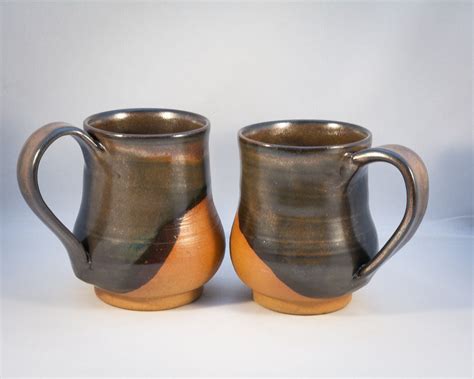 Handmade Pottery Coffee Mug Set Etsy Canada Handmade Pottery Mugs