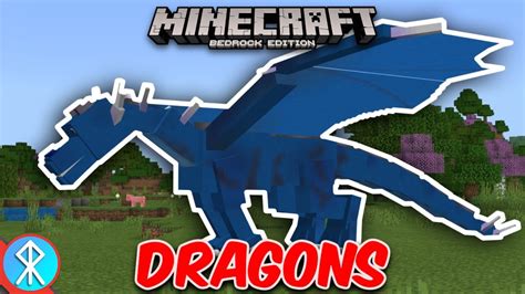 Minecraft Dragon Addon Bedrock Mcpe Xbox Youtube