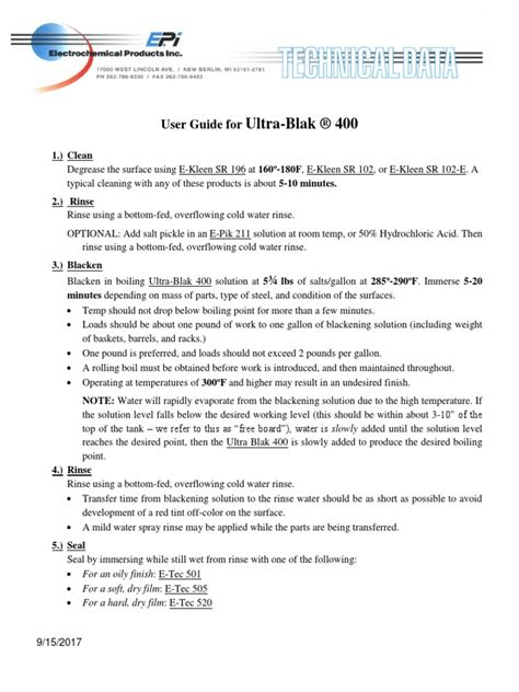 UB 400 User Guide | PDF | Water | Materials