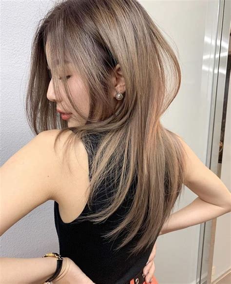 Pretty Hair Color Hair Color Highlights Ash Brown Highlights Asian