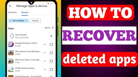 How To Recover Deleted Apps On Android Restore Deleted Apps Android