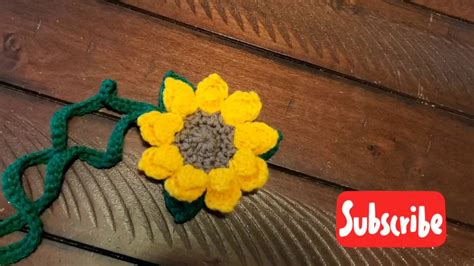 How To Crochet Sunflower Youtube