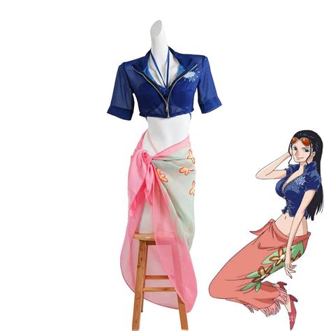 One Piece Nicole Robin Bikini Suit With Sunscreen Clothing And Beach Skirt Vacation Swimsuit