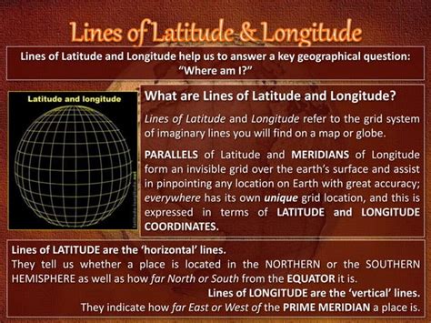 Lines Of Latitude And Longitude Powerpoint