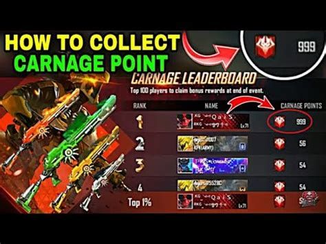 How To Reach Top 100 In Carnage Leaderboard Collect Unlimited