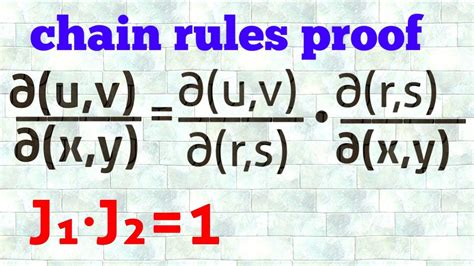 Proof Of Chain Rules Properties Of Jacobians Youtube