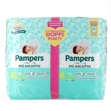 PANNOLINI BABY DRY N6 PAMPERS 34 Pezzi Minimo 17 99 33 3 In