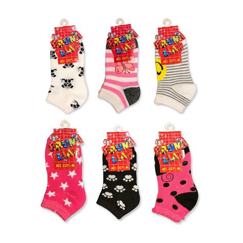 Kit C Meia Infantil Menina Desenhos Sortidos Bruna Lian Gal Lingerie Calcinhas Suti S