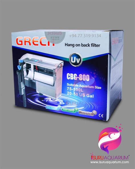 Sunsun Grech Cbg Uv Hang On Filter Isuru Aquarium Sri Lanka