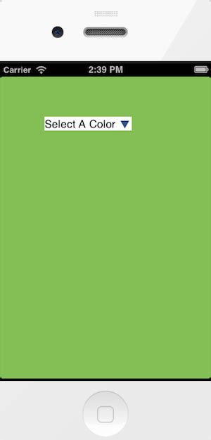 Drop Down Menu In Iphone