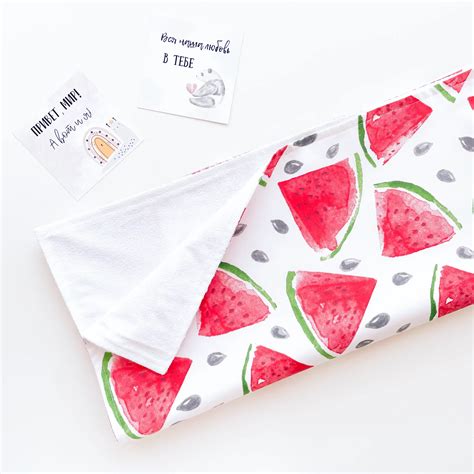 Пеленка непромокаемая (арбузики) | Dogodashop