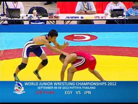 World Junior Wrestling Championships Egy Vs Jpn Youtube