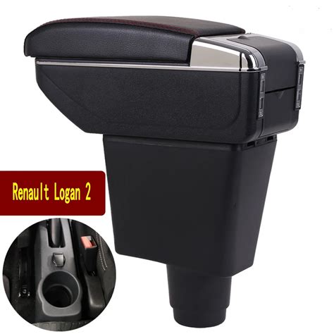 For Renault Logan 2 Armrest Box Logan 2 Universal Car Central Armrest