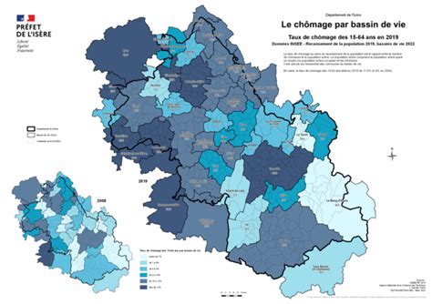 Taux de chômage par bassin de vie Le chômage par bassin de vie Taux