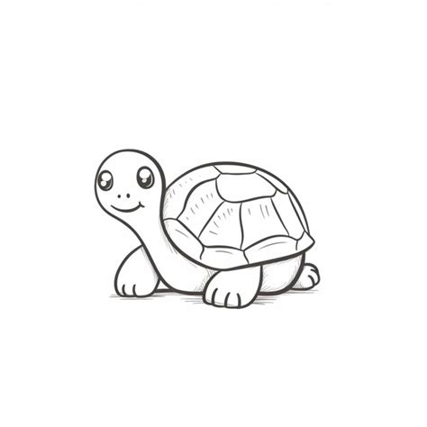 Premium Photo | A drawing of a turtle with a face drawn on it generative ai