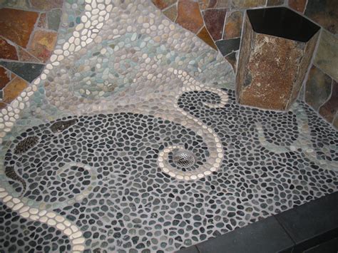 Natural Green Pebble Tile – Pebble Tile Mosaics