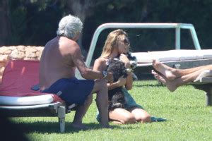 Swimwear Abbey Clancy Displays Her Washboard Abs In A Frilly Bikini In Sardinia