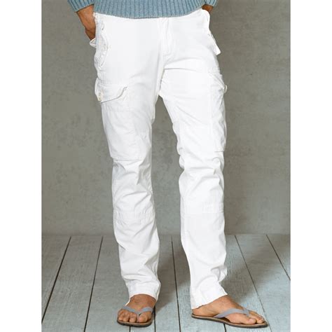 Polo Ralph Lauren Straight Ripstop Cargo Pant In White For Men Lyst