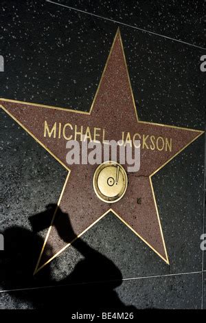 Michael Jackson. Hollywood Walk of Fame. Hollywood Boulevard Stock ...