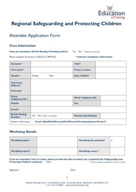 Fillable Online Rowing Ukcc Application Course Fax Email Print Pdffiller