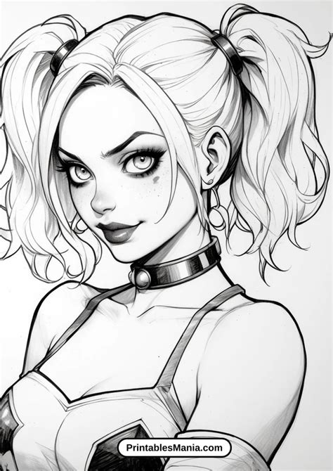 Harley Quinn Printables Coloring Pages For Adults Printables Mania