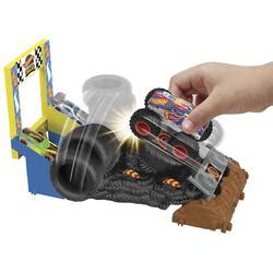 Hot Wheels Monster Trucks Arena Smashers Race Ace Smash Race Challenge Playset At Menards